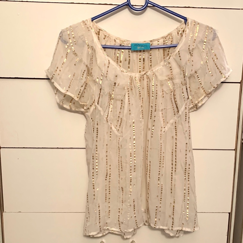 Whitley Kors Gold Cream Shirt - Picture 1 of 4